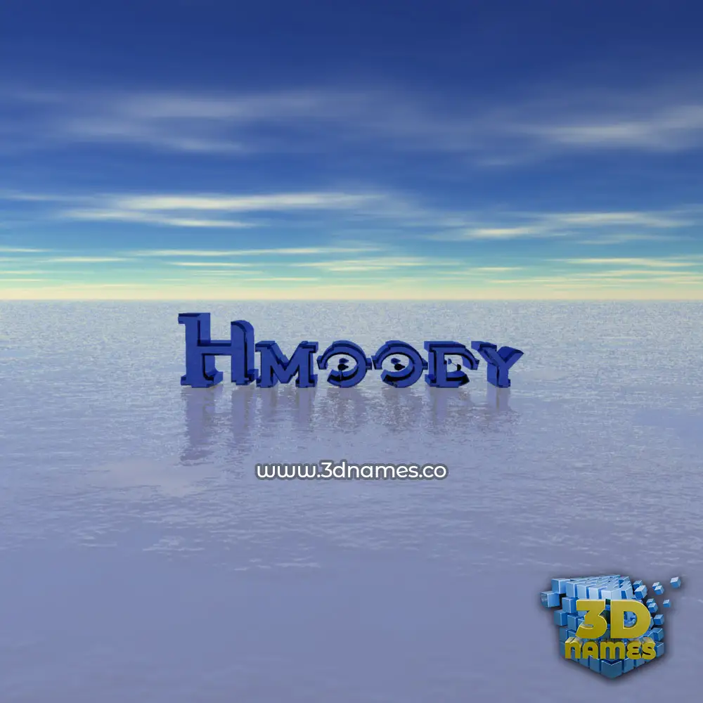 hmoody in Horizon style - 3D name wallpaper
