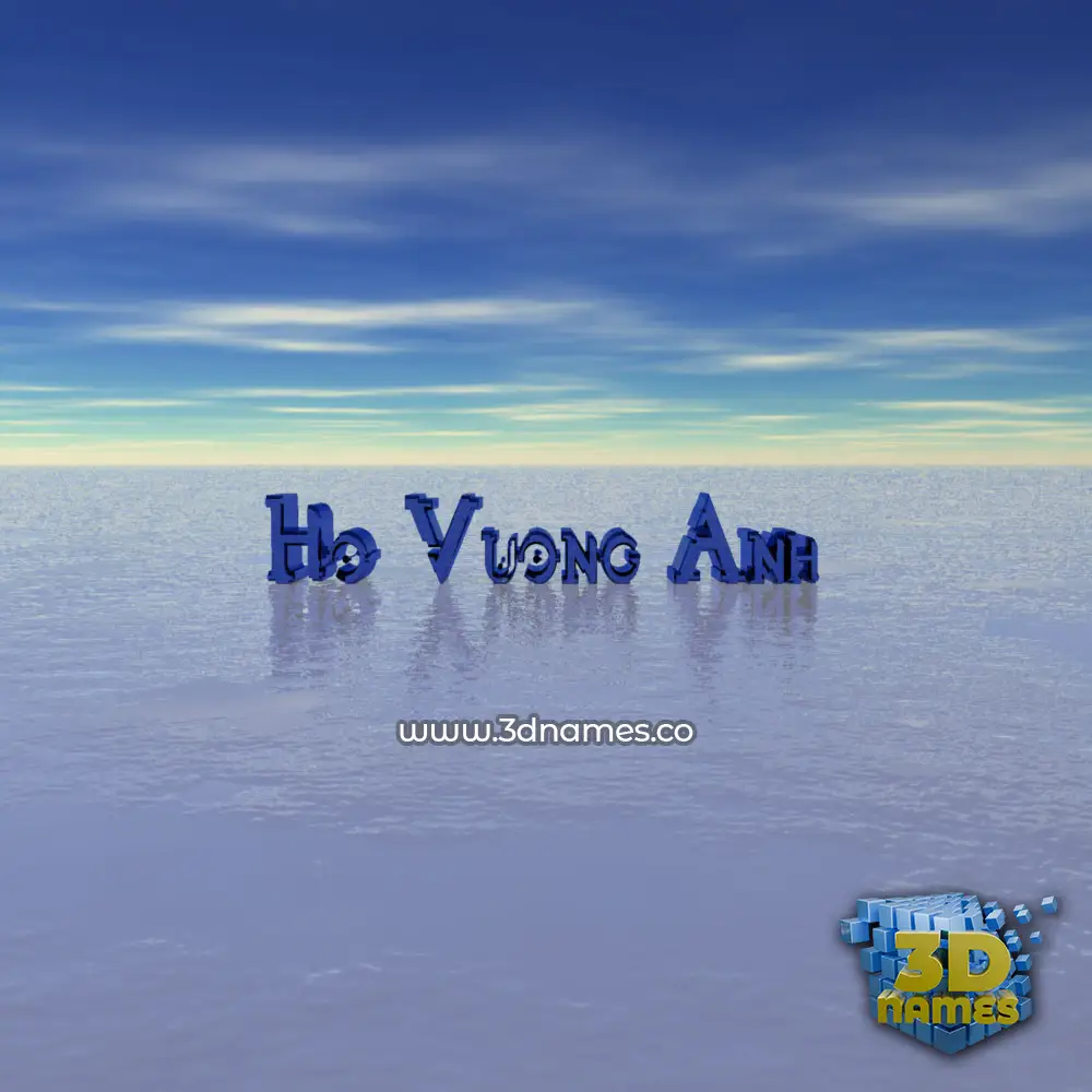 ho vuong anh in Horizon style - 3D name wallpaper