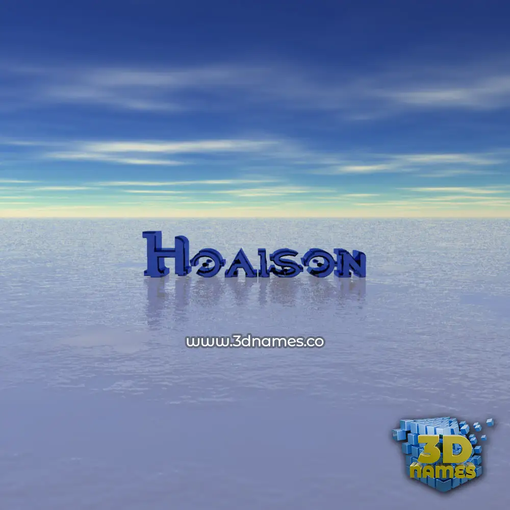 hoaison in Horizon style - 3D name wallpaper