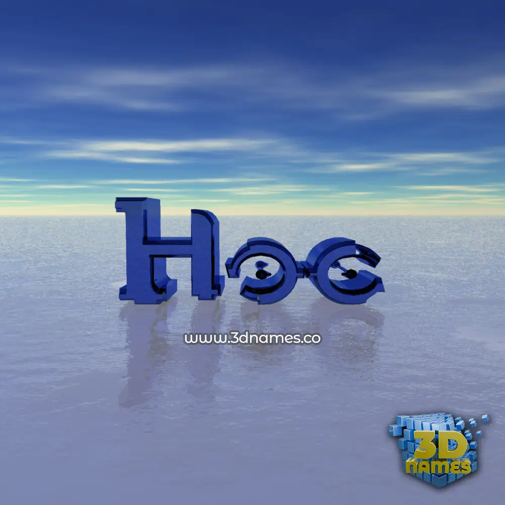 hoc in Horizon style - 3D name wallpaper