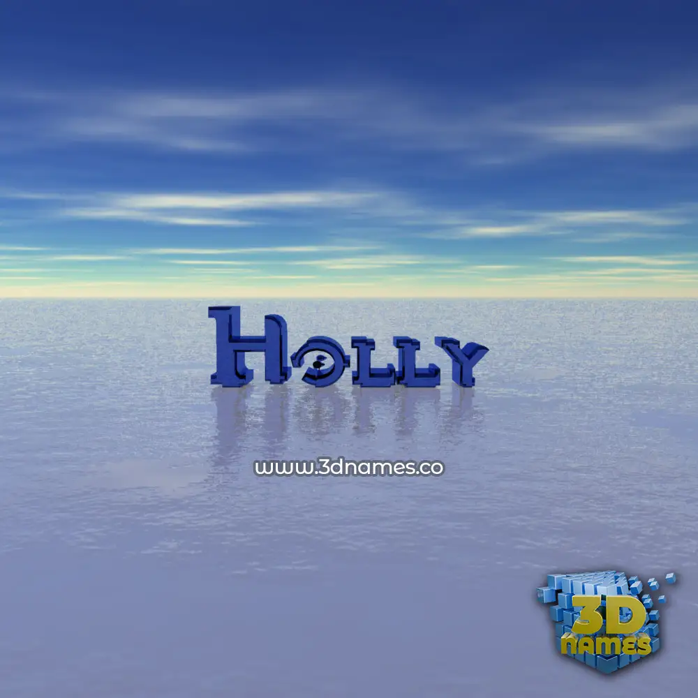 holly in Horizon style - 3D name wallpaper