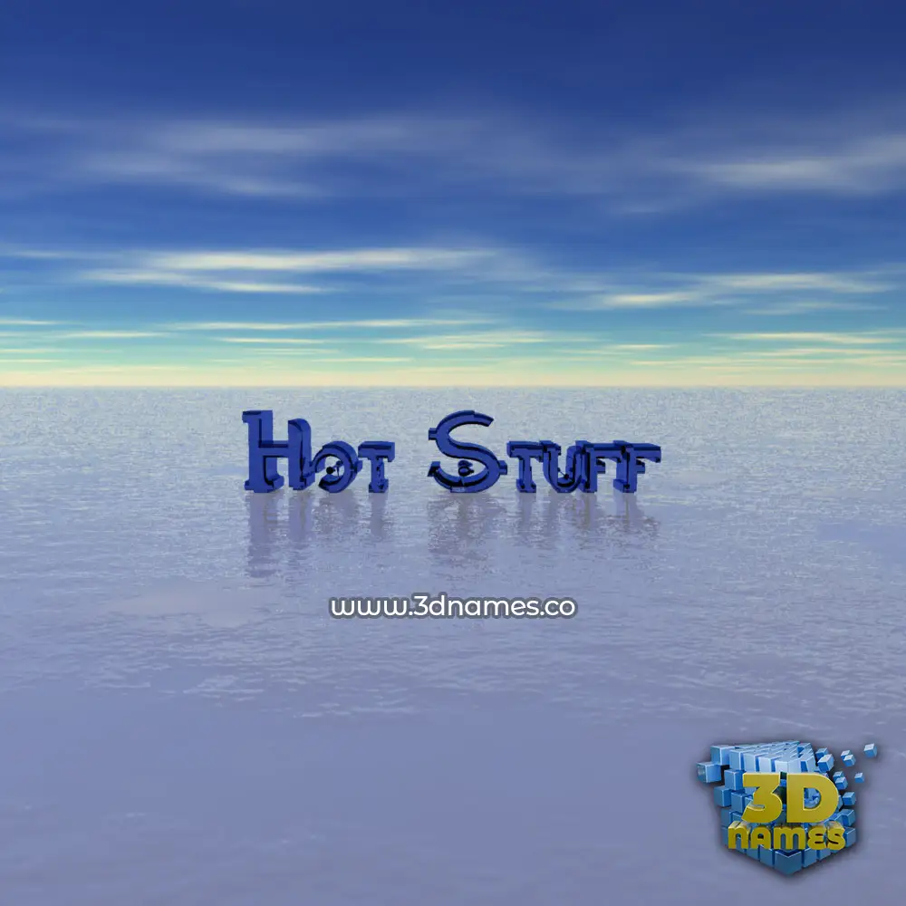 hot stuff in Horizon style - 3D name wallpaper