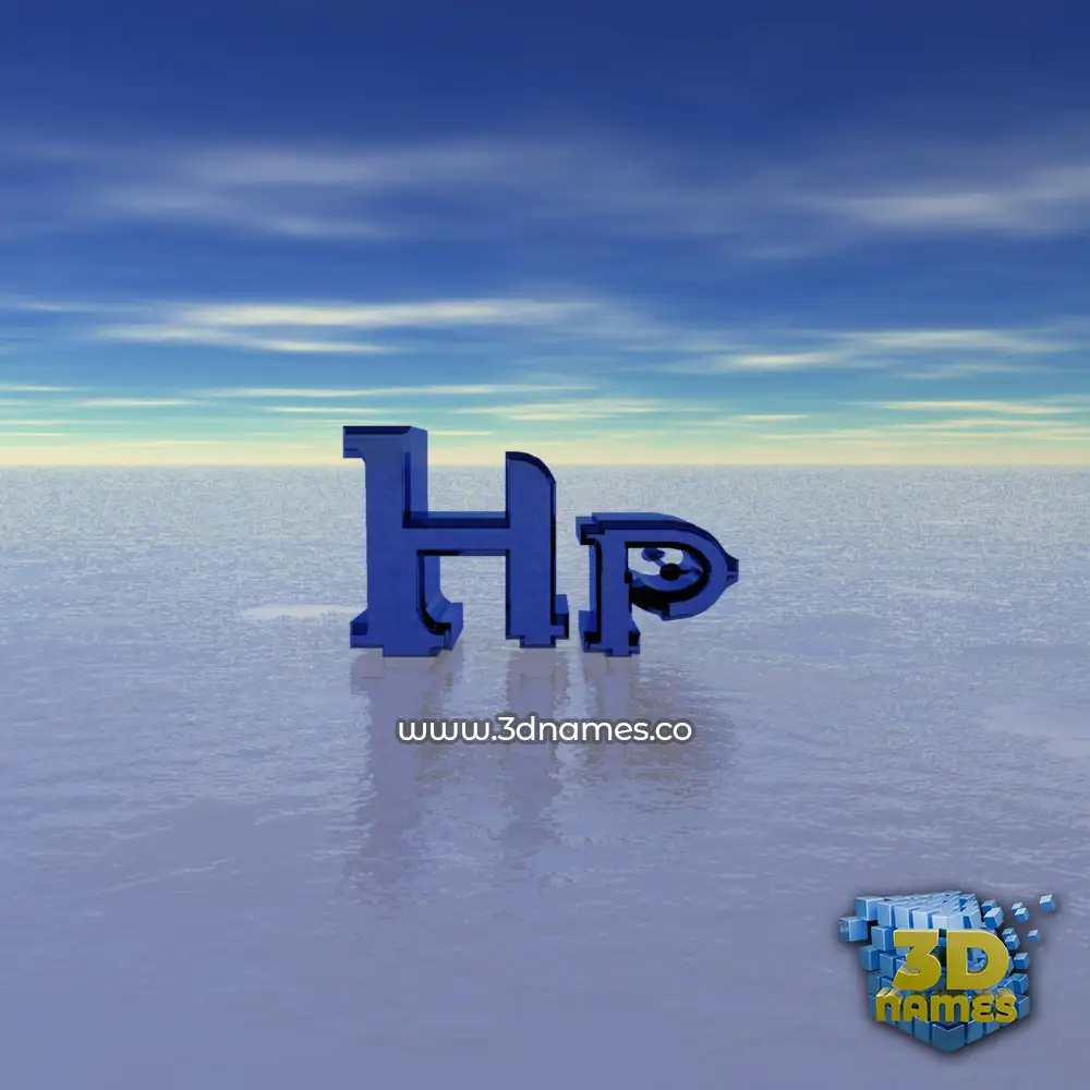 hp in Horizon style - 3D name wallpaper