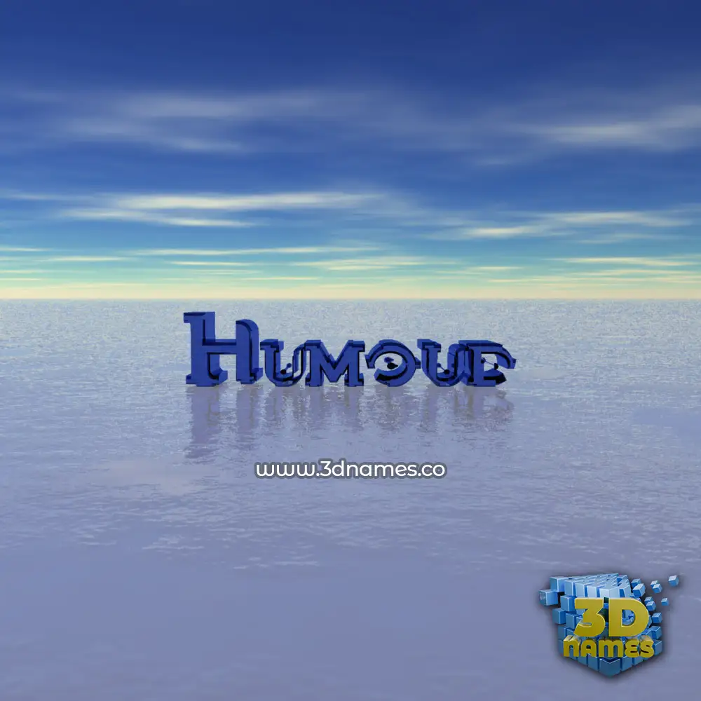 humoud in Horizon style - 3D name wallpaper