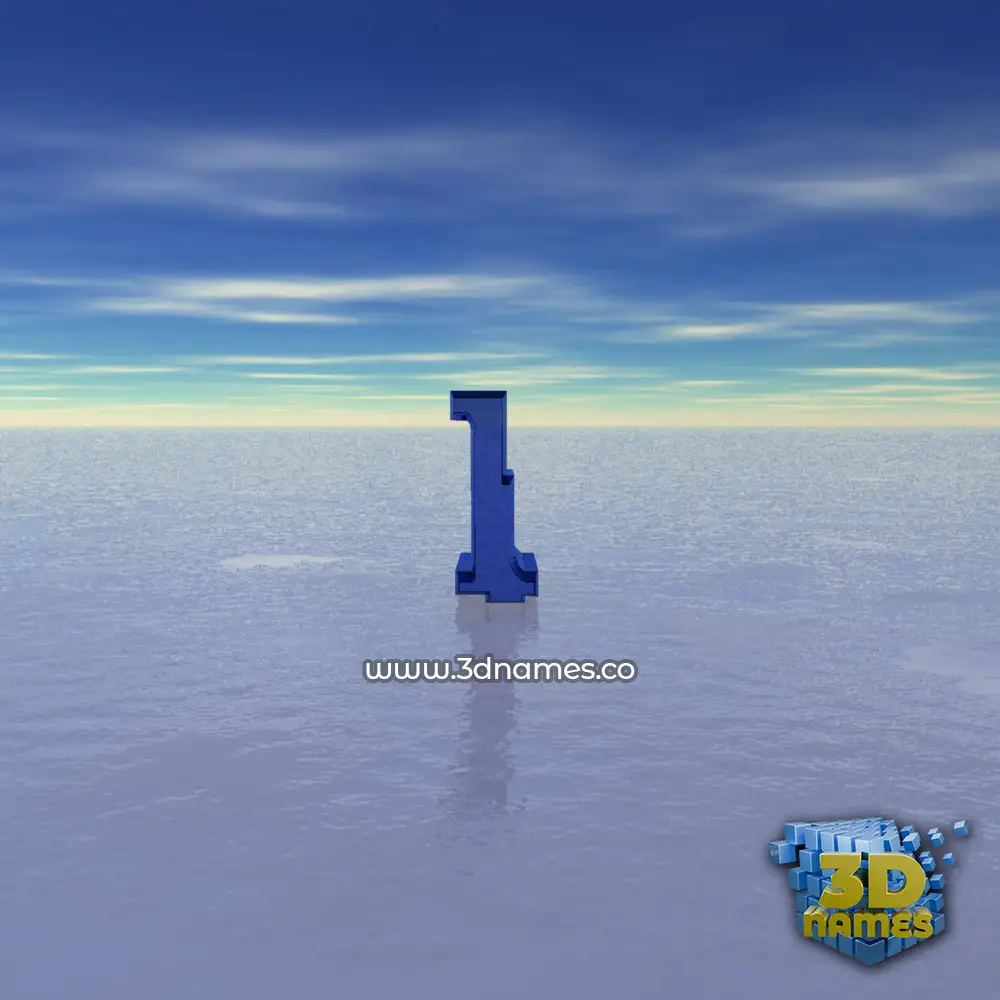 i in Horizon style - 3D name wallpaper