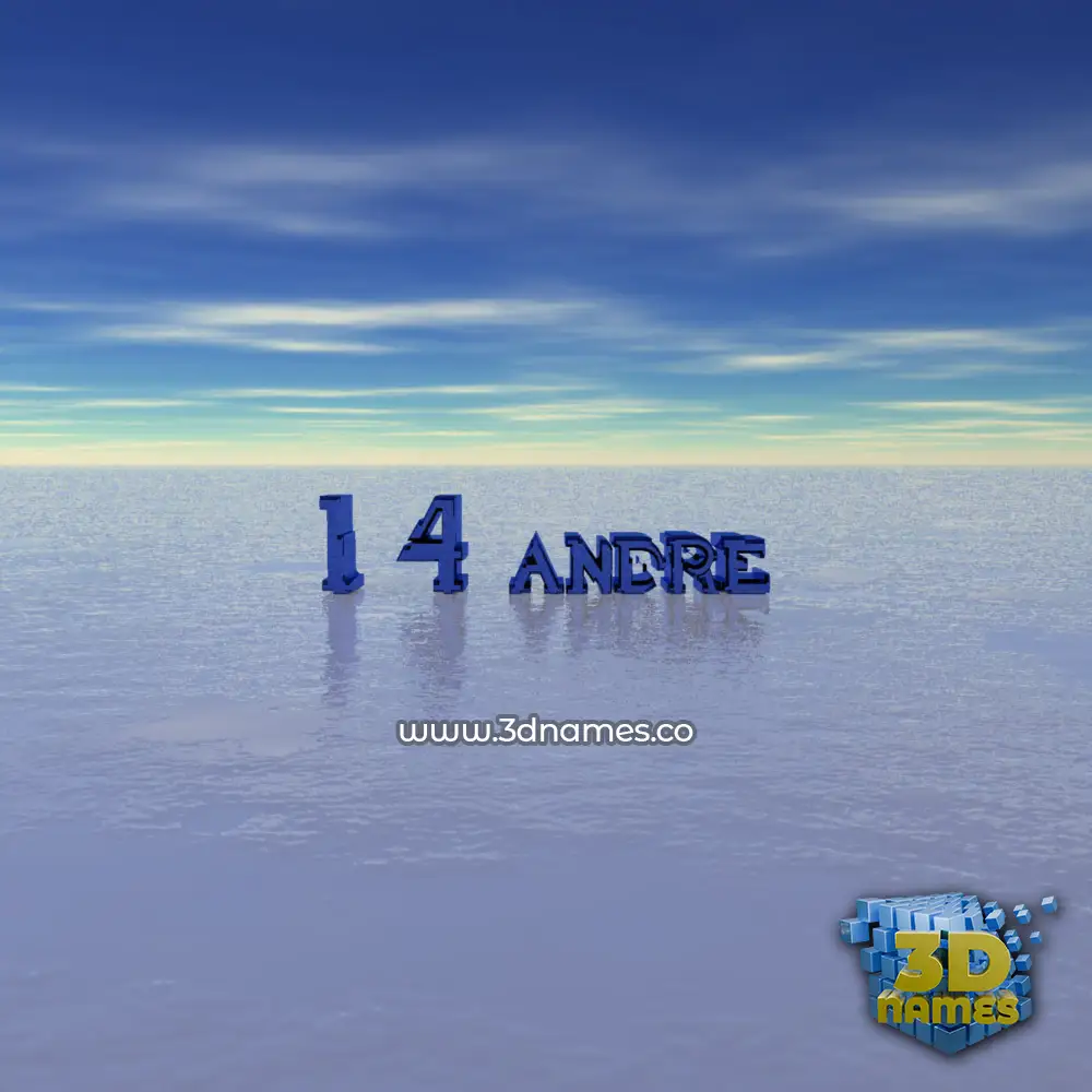 i 4 andre in Horizon style - 3D name wallpaper
