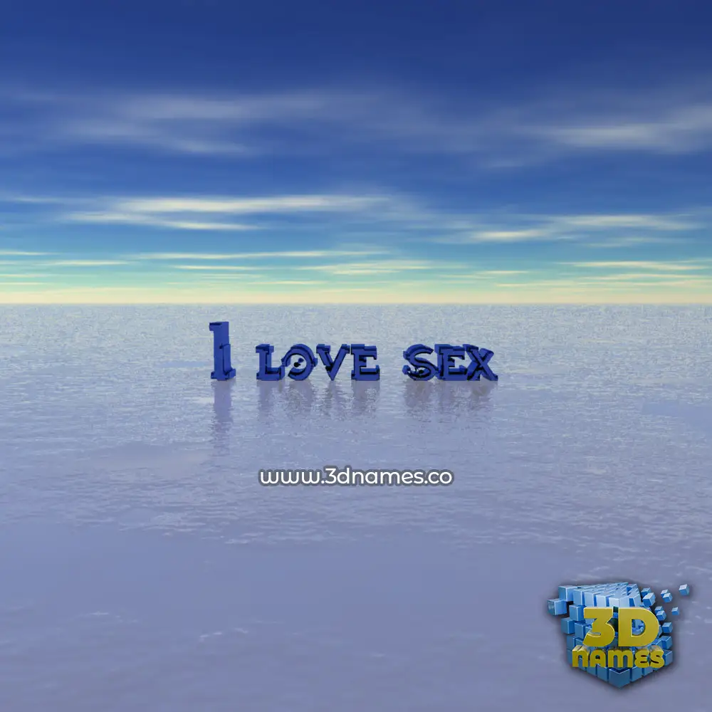 i love sex in Horizon style - 3D name wallpaper