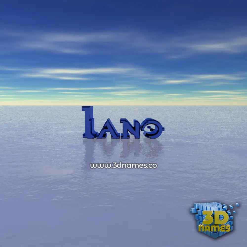 iano in Horizon style - 3D name wallpaper