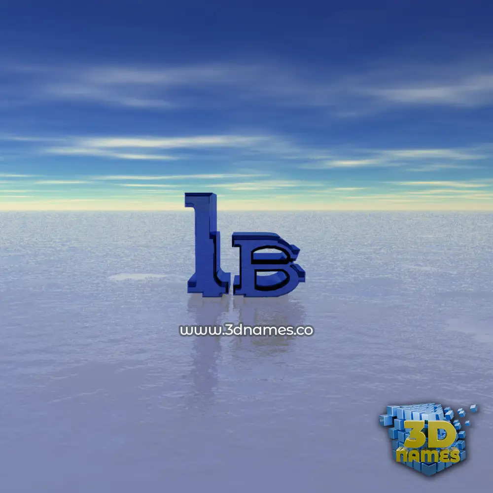 ib in Horizon style - 3D name wallpaper