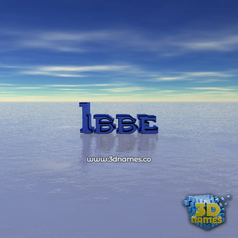 ibbe in Horizon style - 3D name wallpaper
