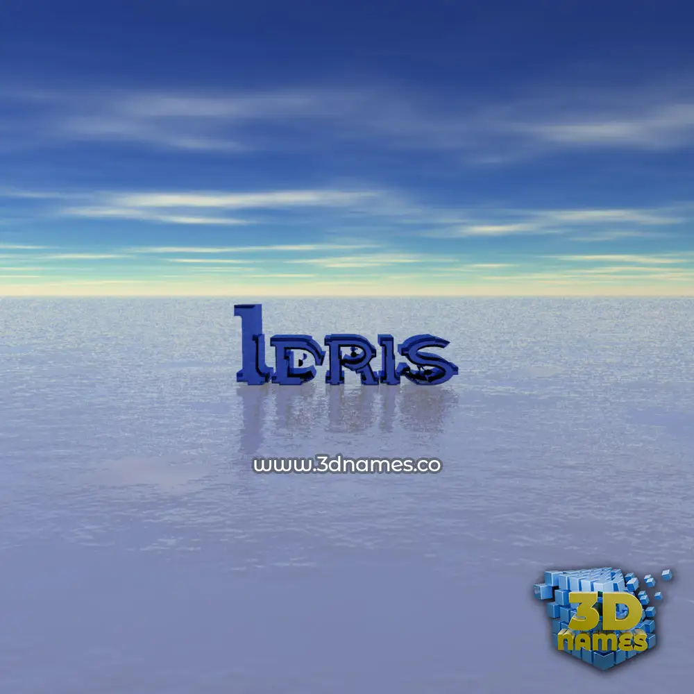 idris in Horizon style - 3D name wallpaper