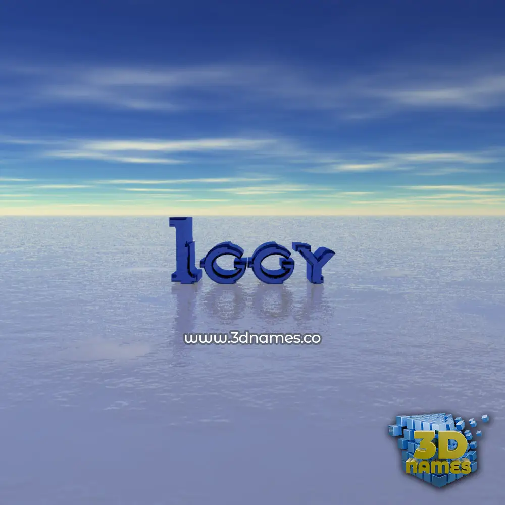iggy in Horizon style - 3D name wallpaper