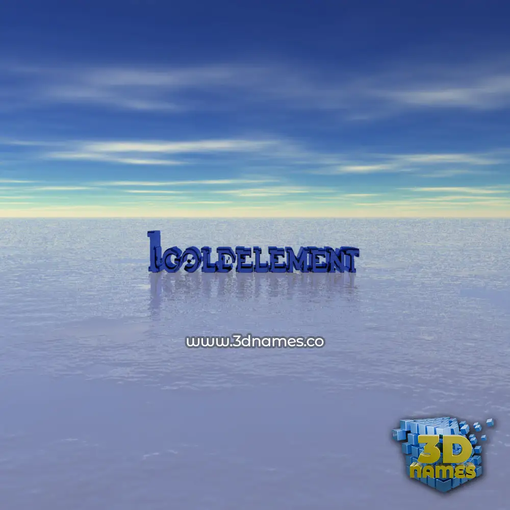 igoldelement in Horizon style - 3D name wallpaper