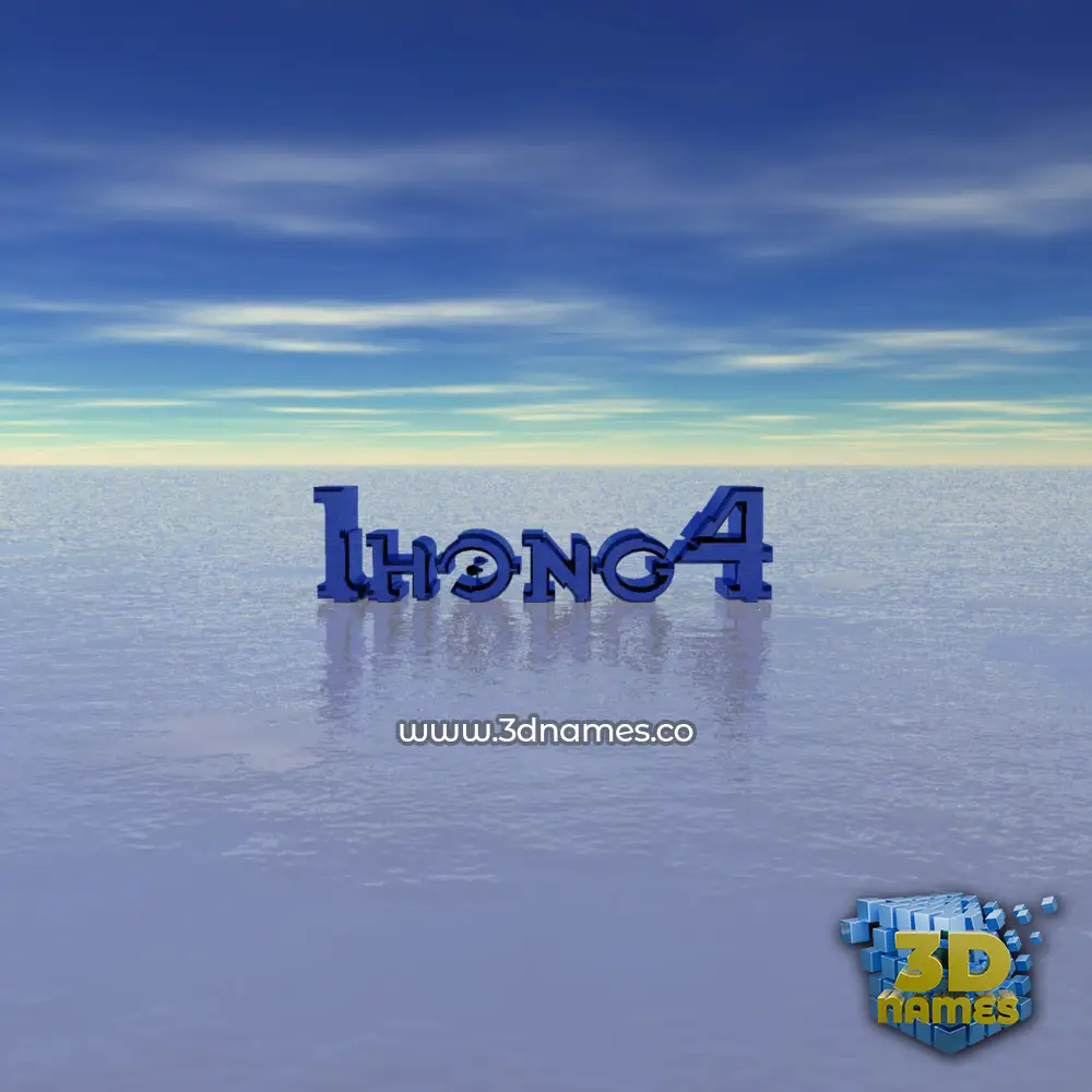 ihong4 in Horizon style - 3D name wallpaper
