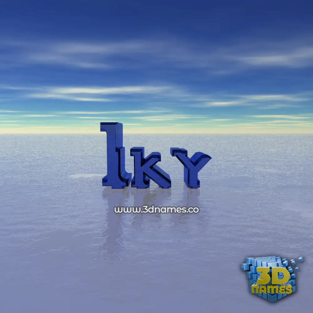 iky in Horizon style - 3D name wallpaper