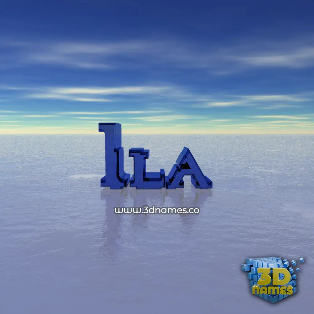 ila in Horizon style - 3D name wallpaper