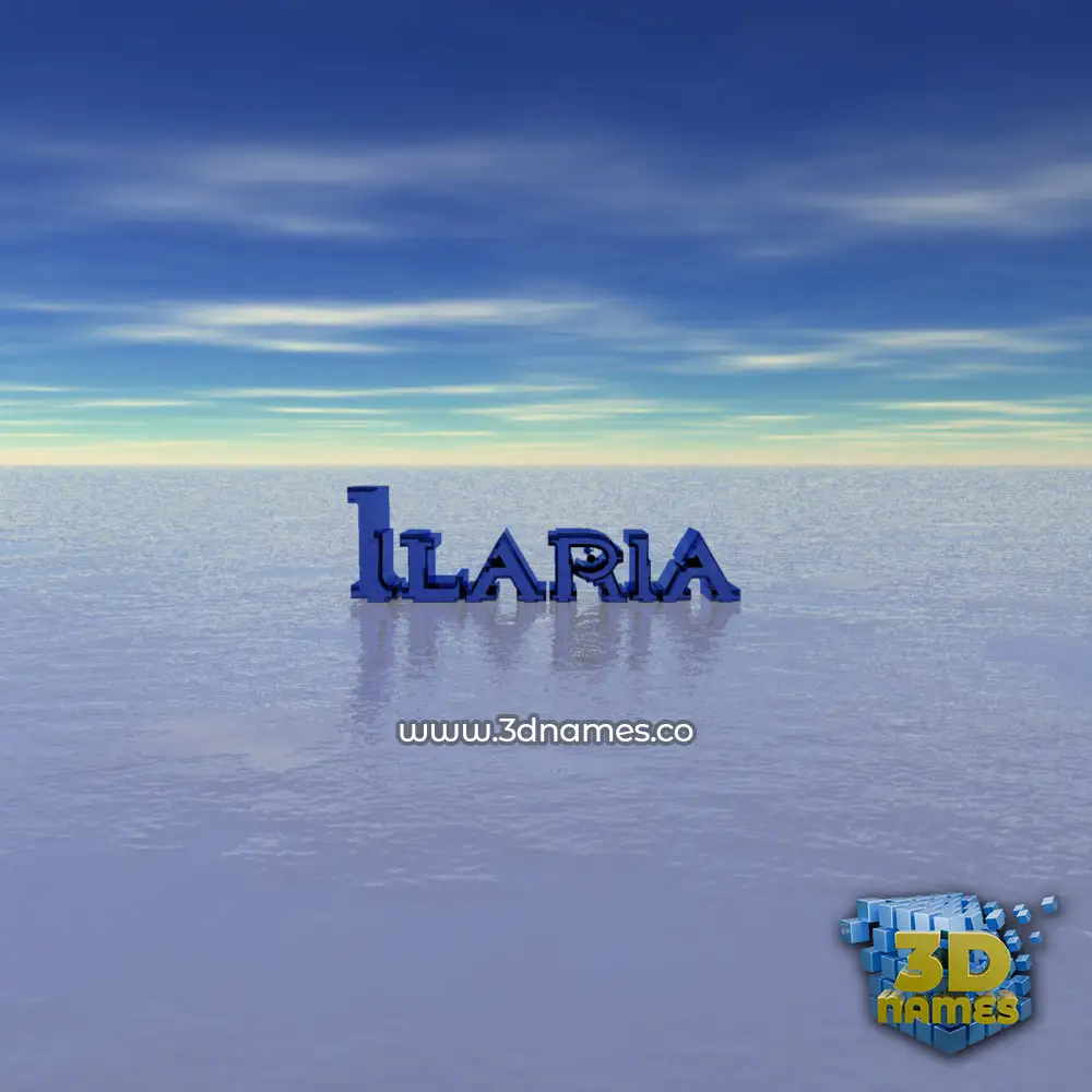 ilaria in Horizon style - 3D name wallpaper