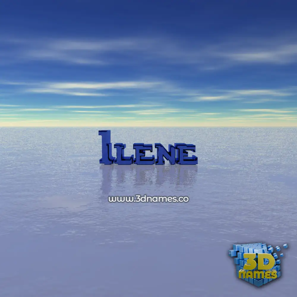 ilene in Horizon style - 3D name wallpaper