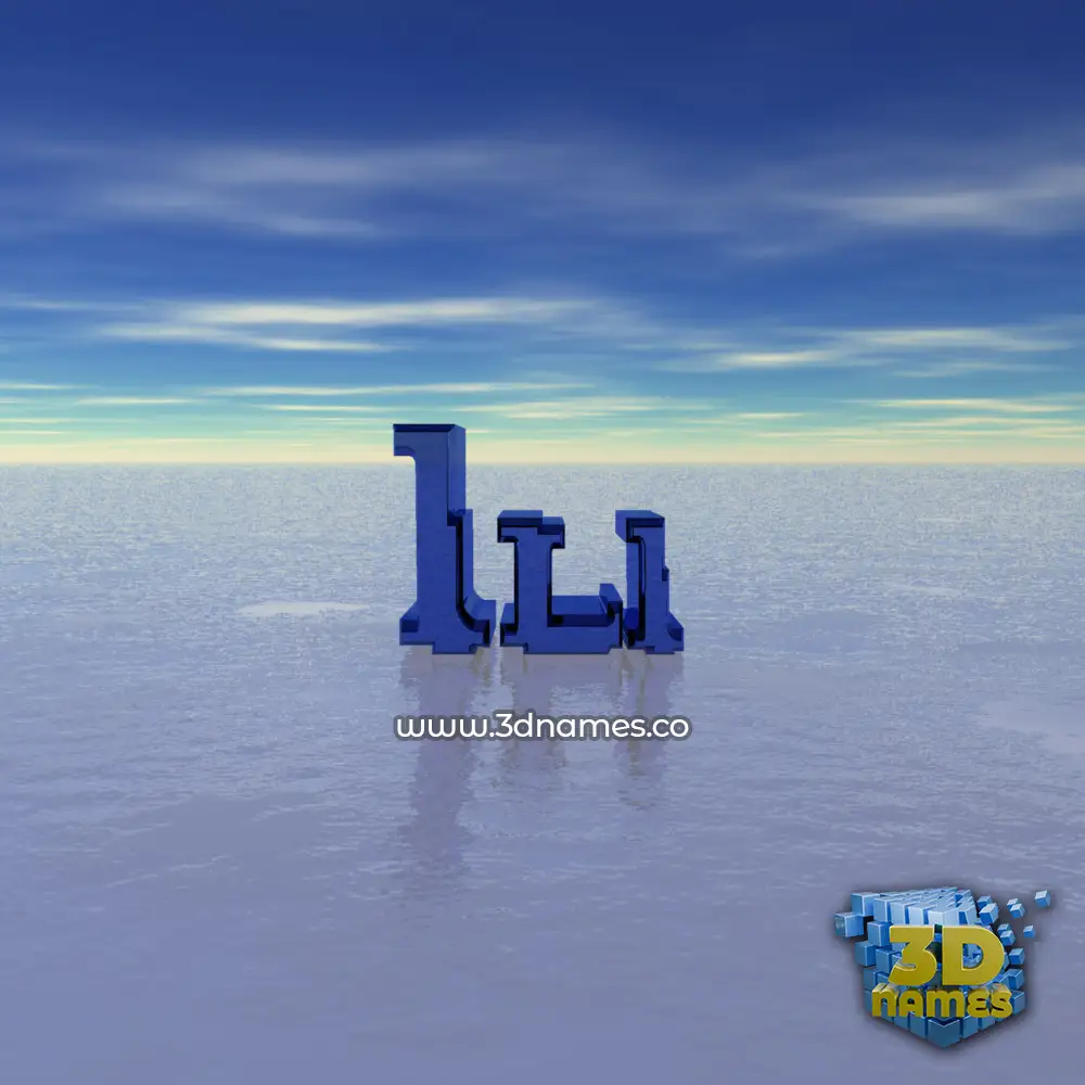 ili in Horizon style - 3D name wallpaper