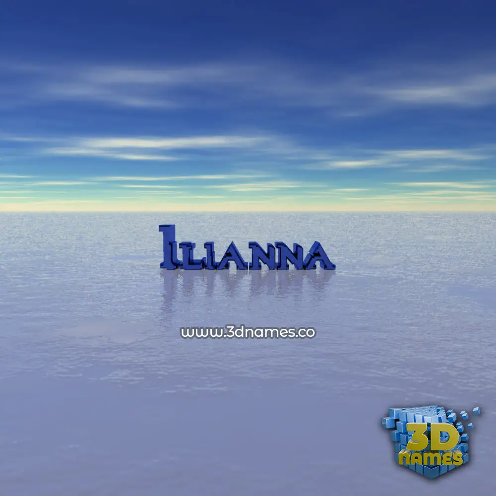 ilianna in Horizon style - 3D name wallpaper