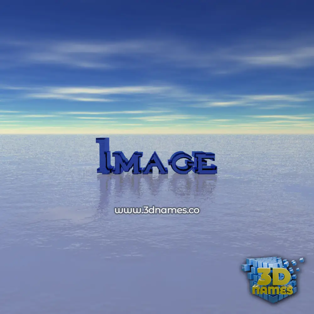 image in Horizon style - 3D name wallpaper