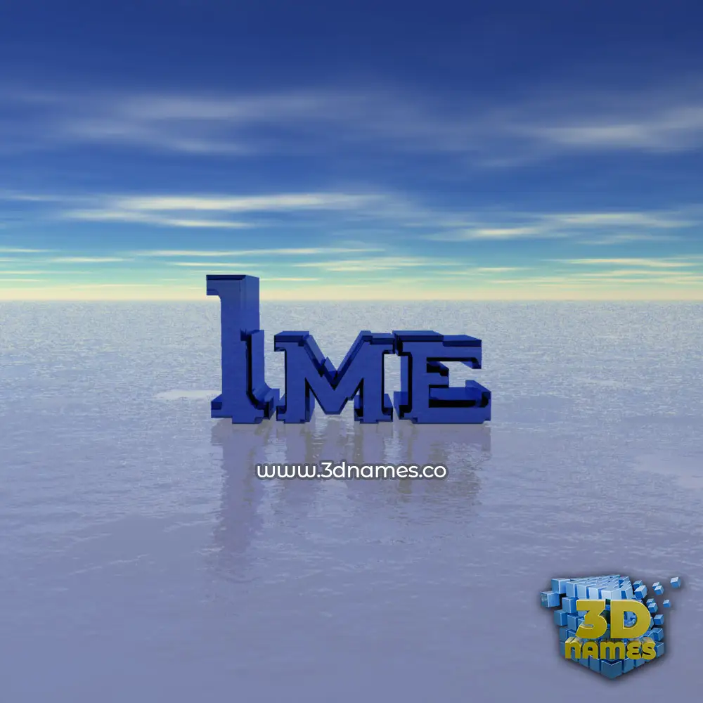 ime in Horizon style - 3D name wallpaper