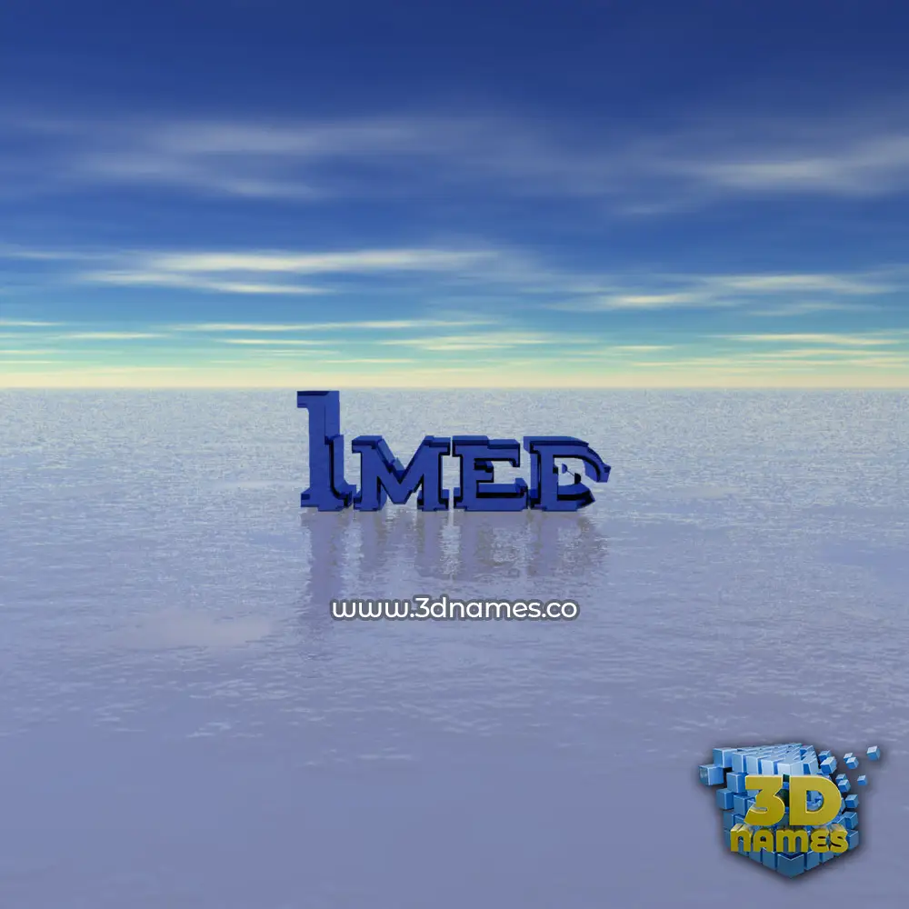 imed in Horizon style - 3D name wallpaper