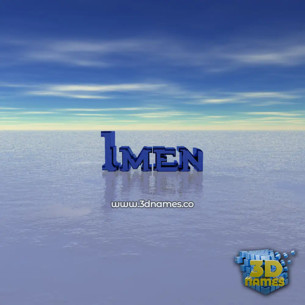 imen in Horizon style - 3D name wallpaper