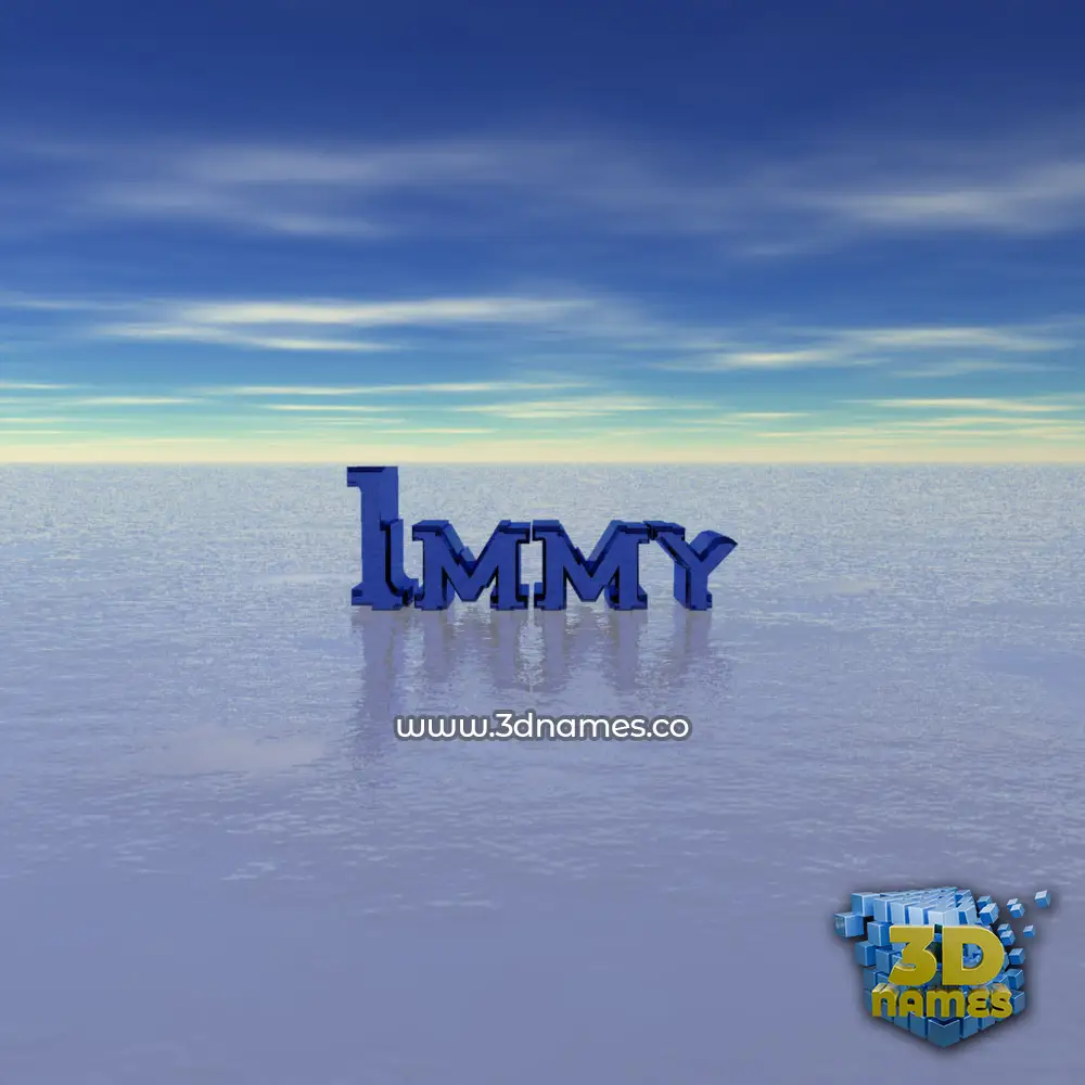 immy in Horizon style - 3D name wallpaper