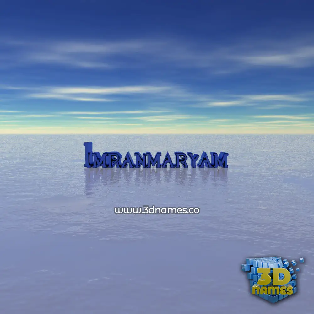 imranmaryam in Horizon style - 3D name wallpaper
