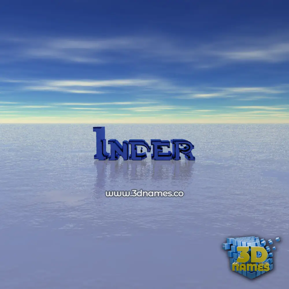 inder in Horizon style - 3D name wallpaper