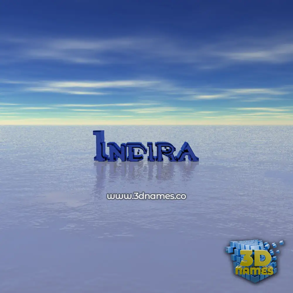 indira in Horizon style - 3D name wallpaper