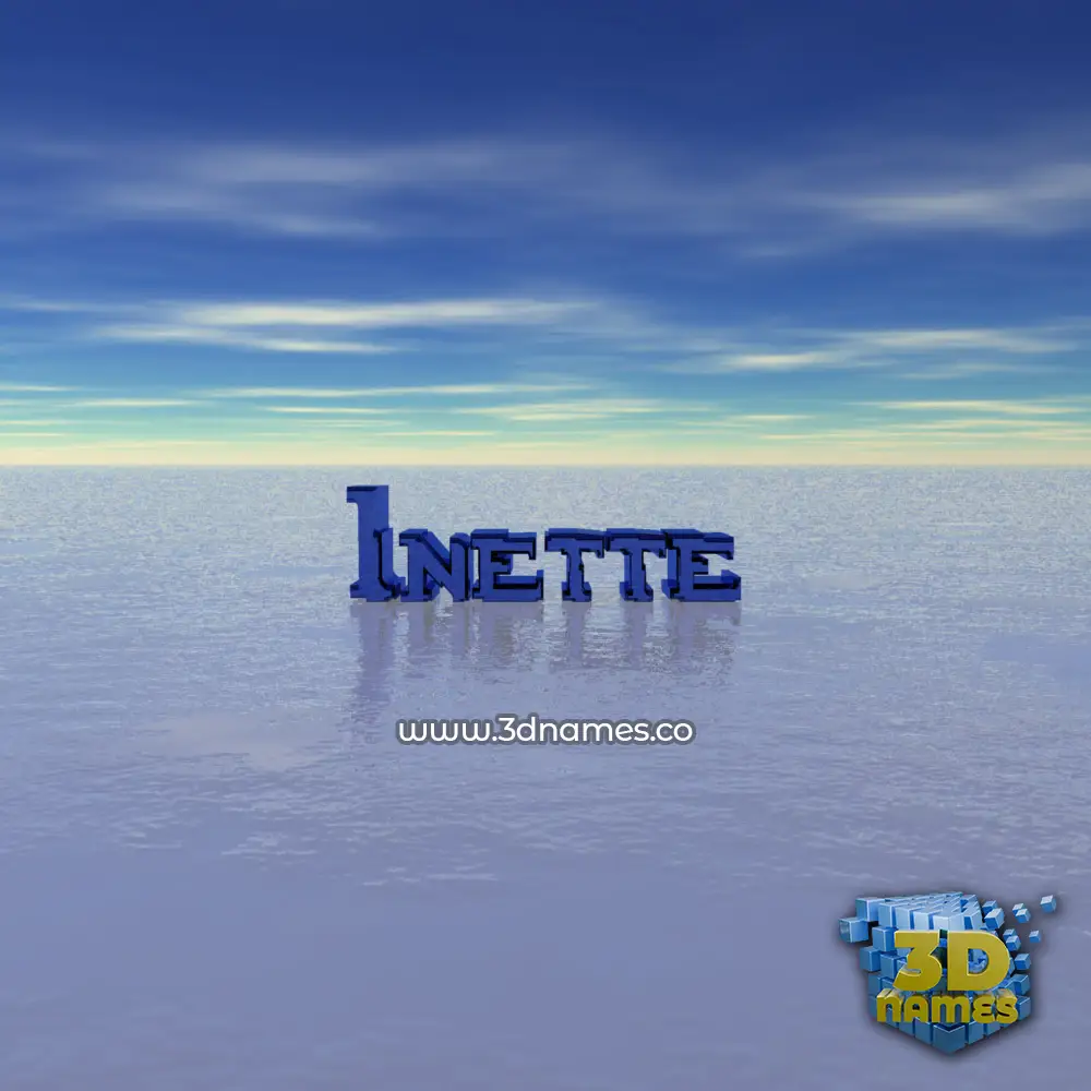 inette in Horizon style - 3D name wallpaper