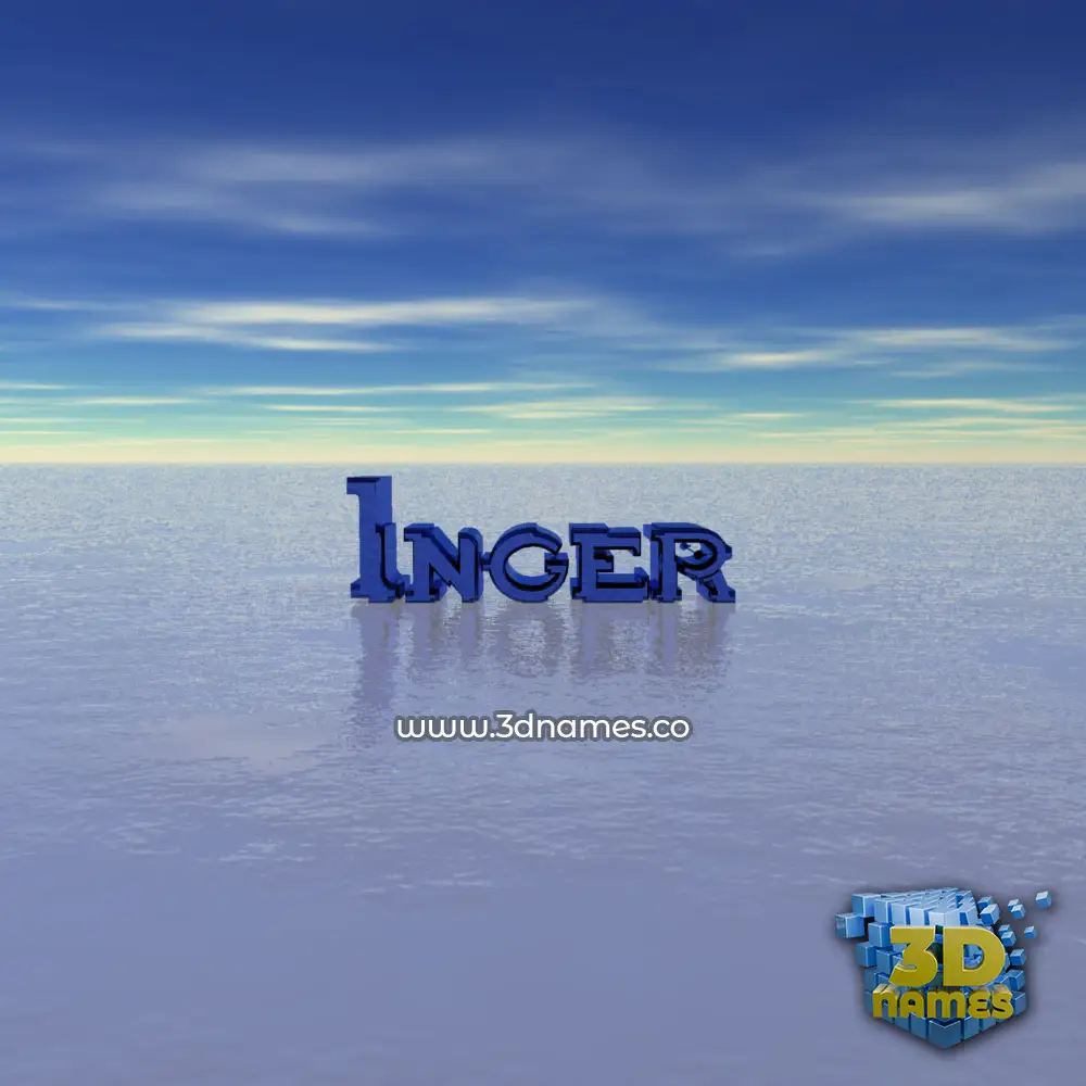 inger in Horizon style - 3D name wallpaper