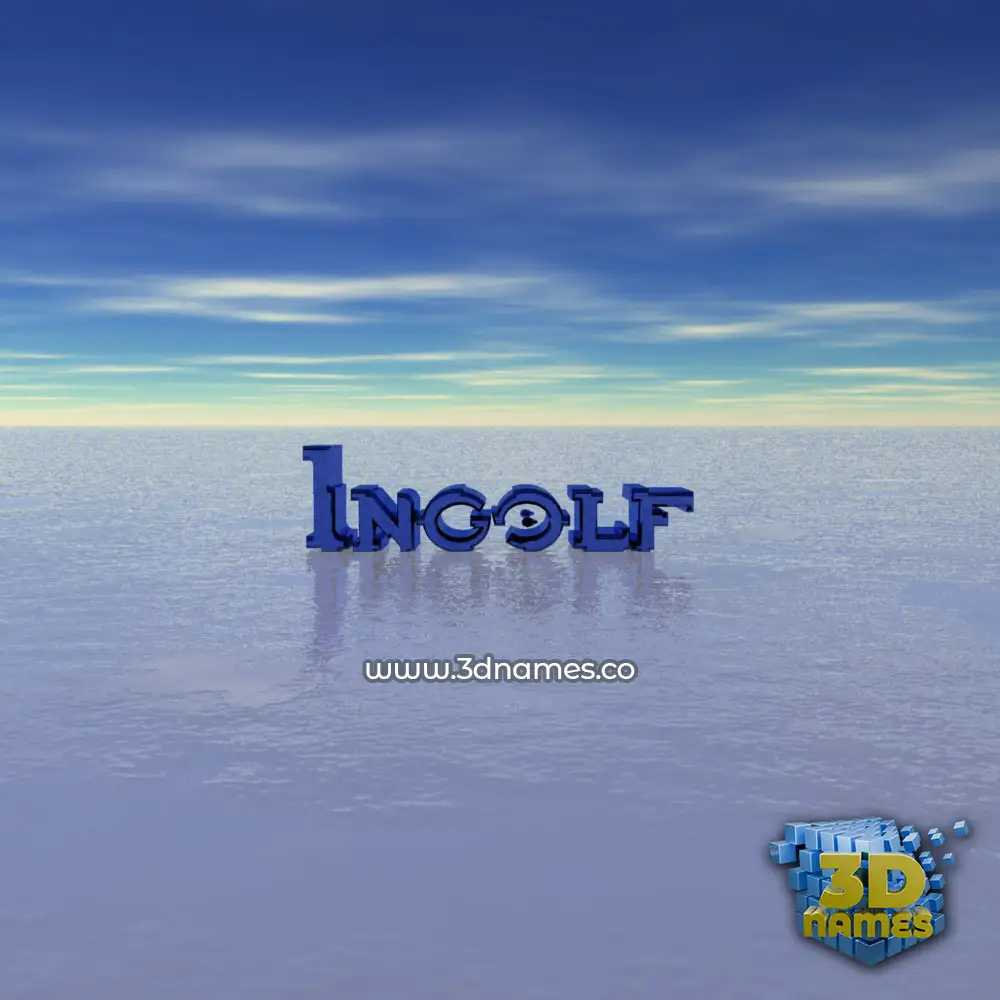 ingolf in Horizon style - 3D name wallpaper