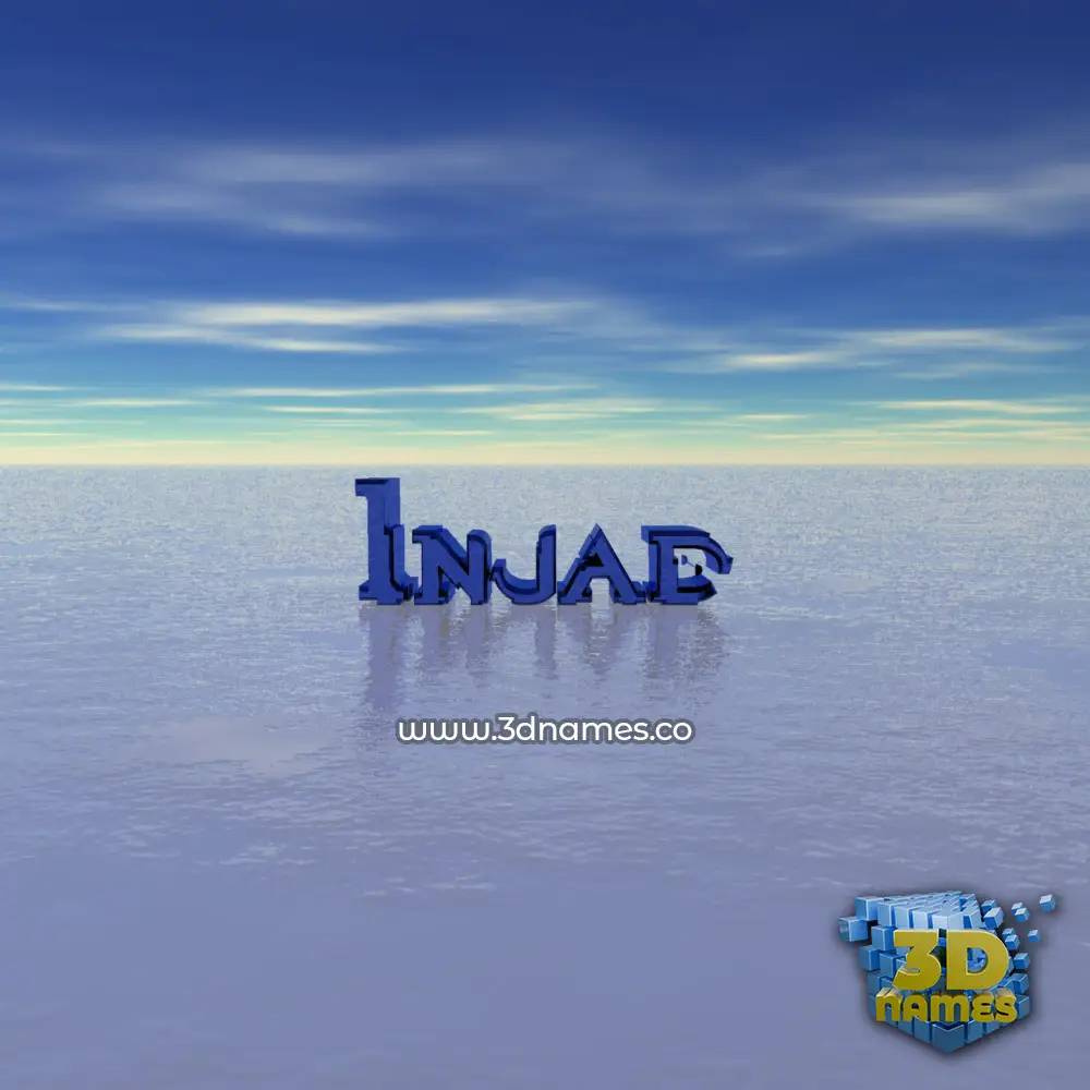 injad in Horizon style - 3D name wallpaper