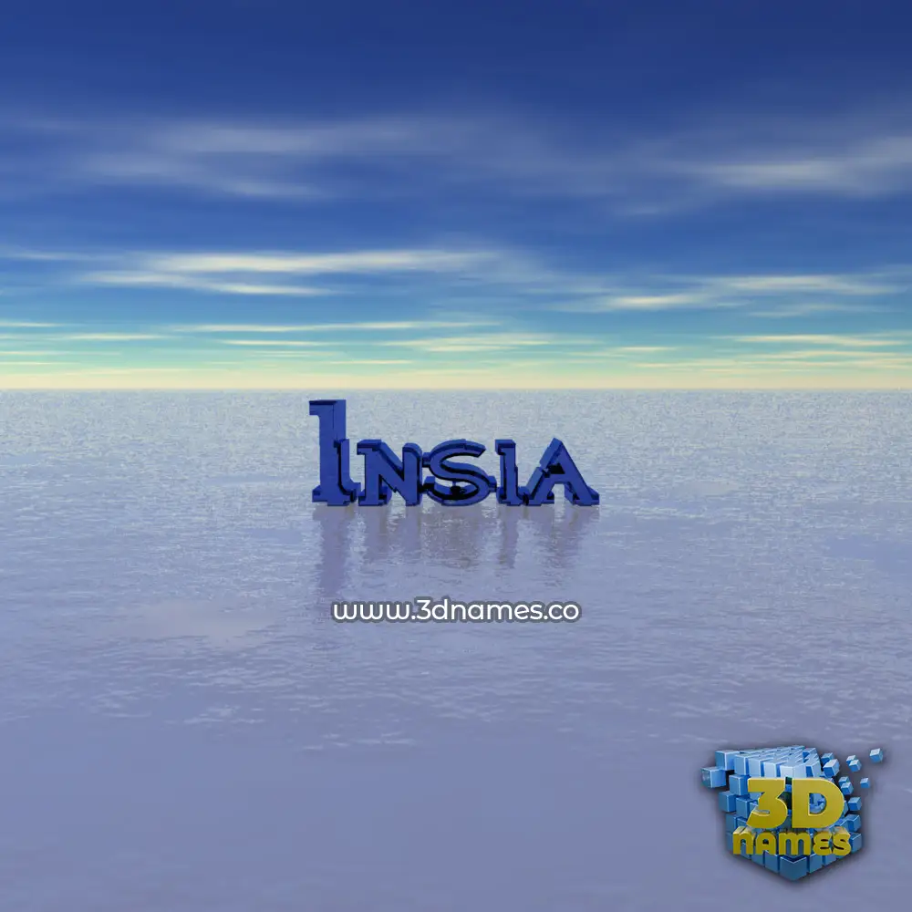 insia in Horizon style - 3D name wallpaper