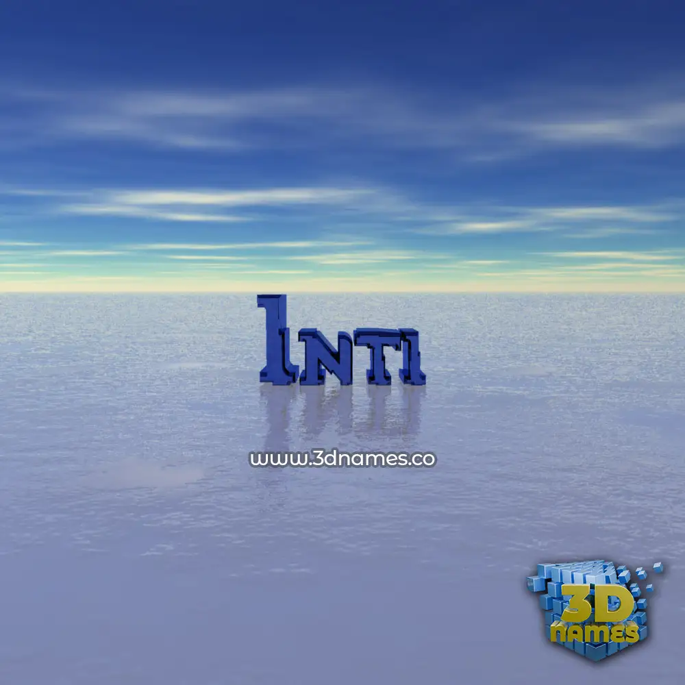 inti in Horizon style - 3D name wallpaper