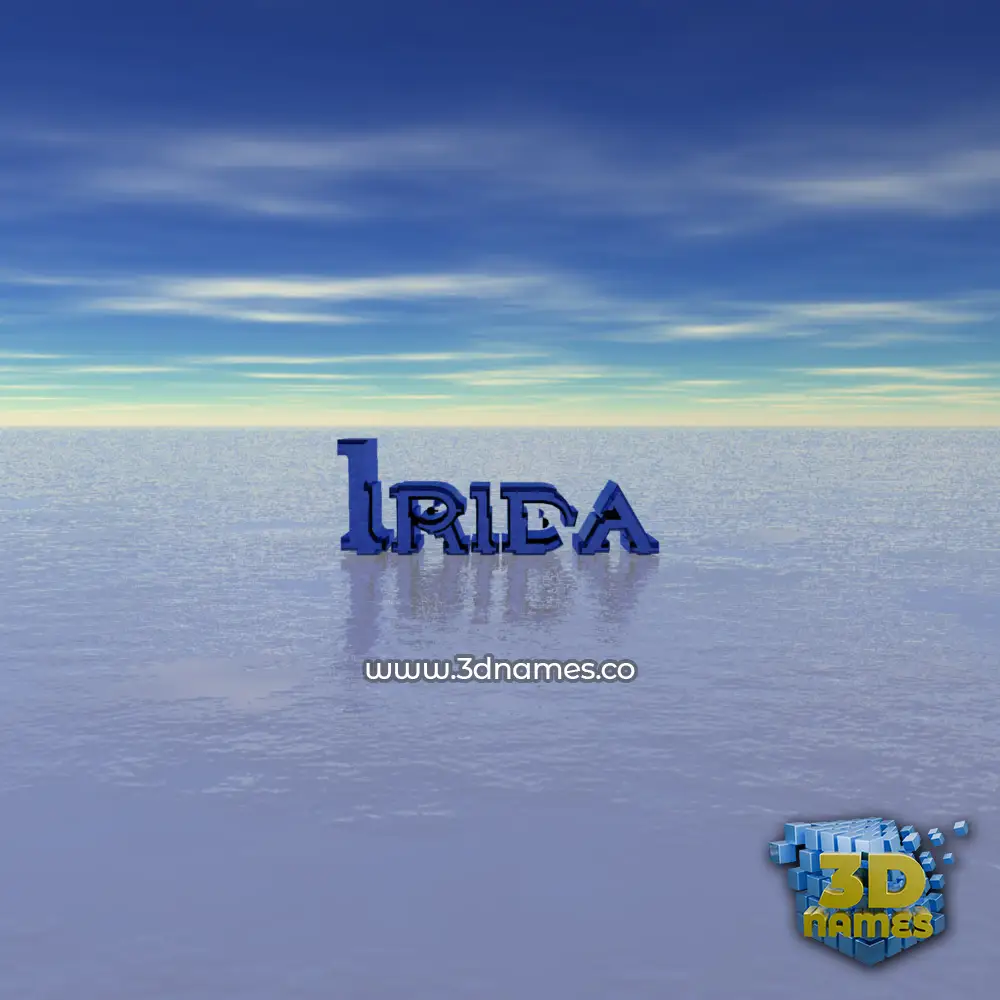 irida in Horizon style - 3D name wallpaper