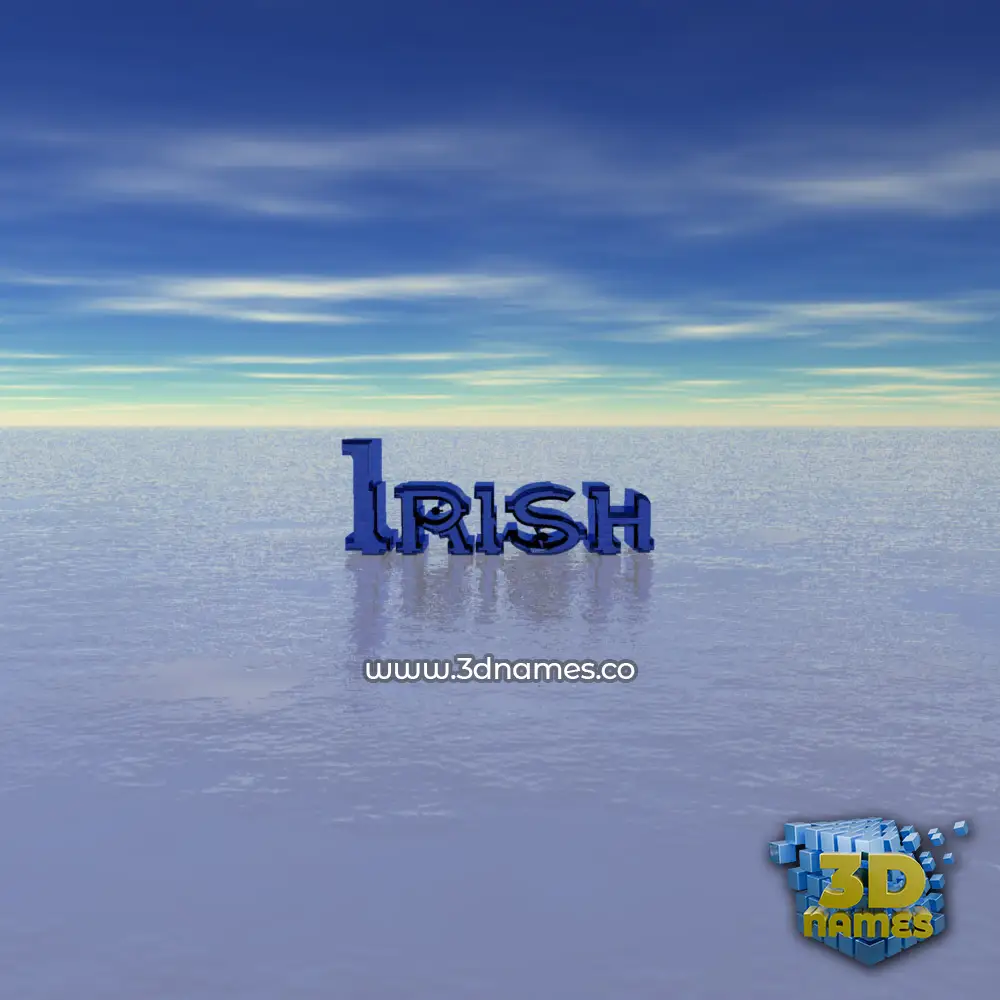 irish in Horizon style - 3D name wallpaper
