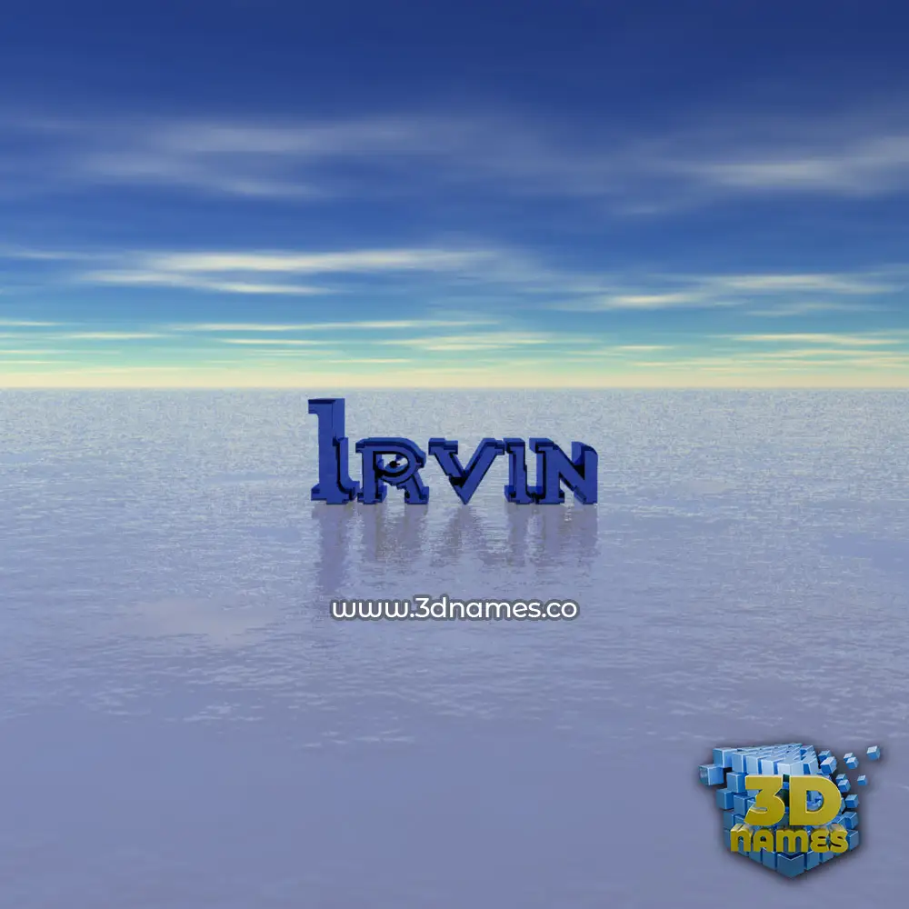 irvin in Horizon style - 3D name wallpaper