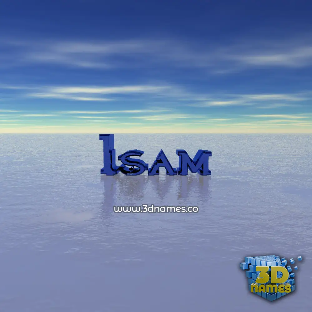 isam in Horizon style - 3D name wallpaper