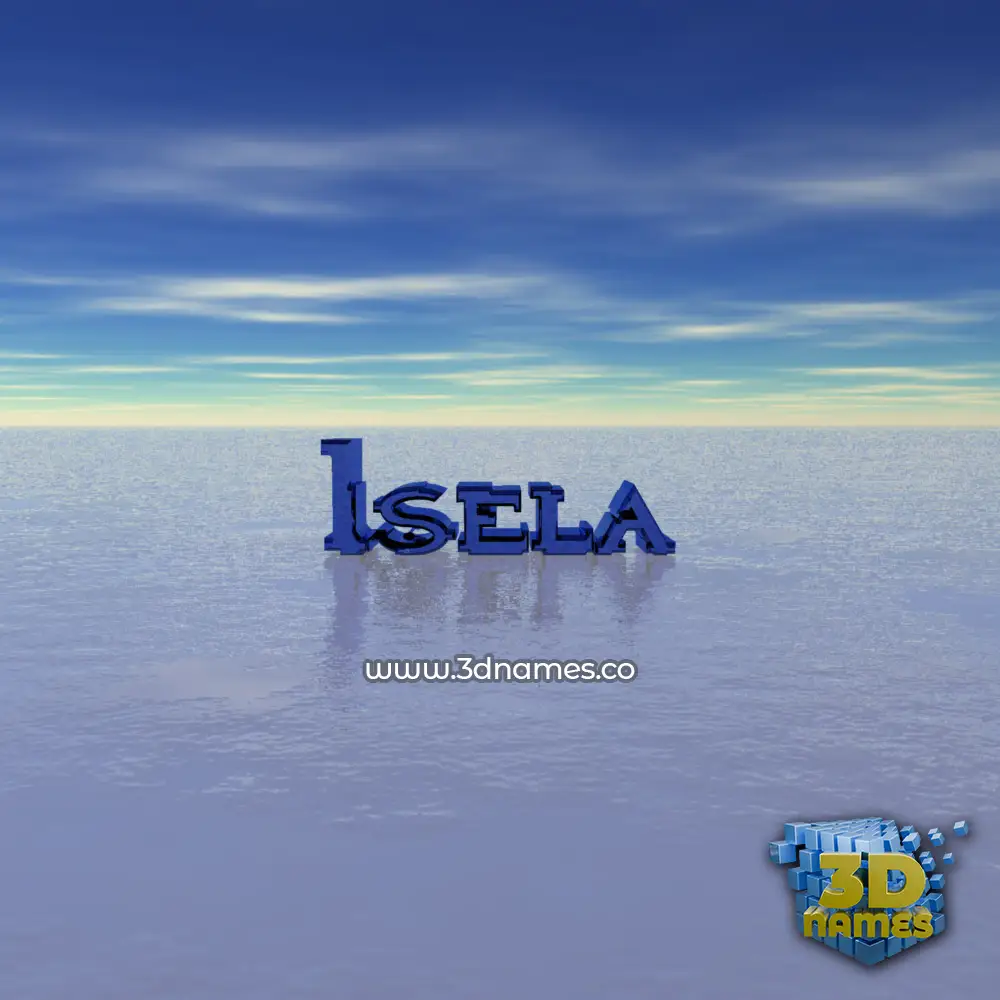 isela in Horizon style - 3D name wallpaper