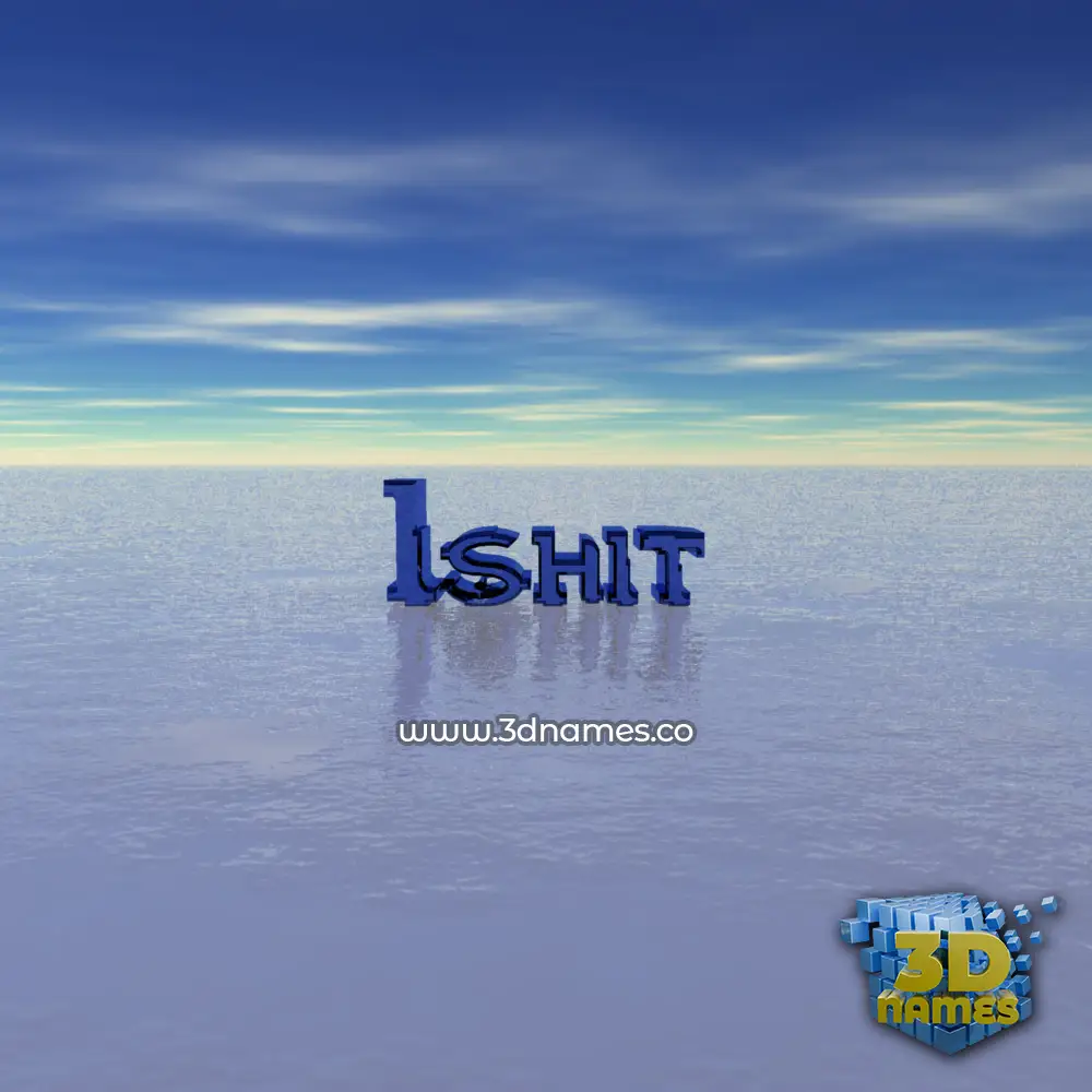 ishit in Horizon style - 3D name wallpaper
