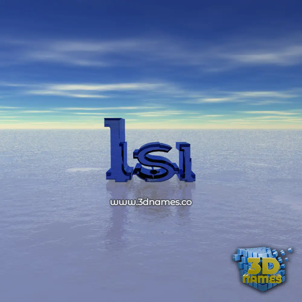 isi in Horizon style - 3D name wallpaper