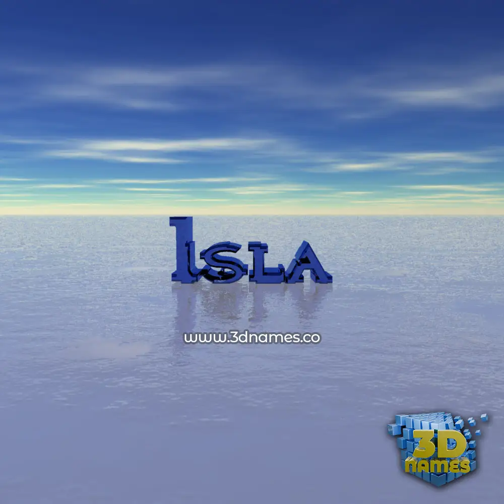 isla in Horizon style - 3D name wallpaper