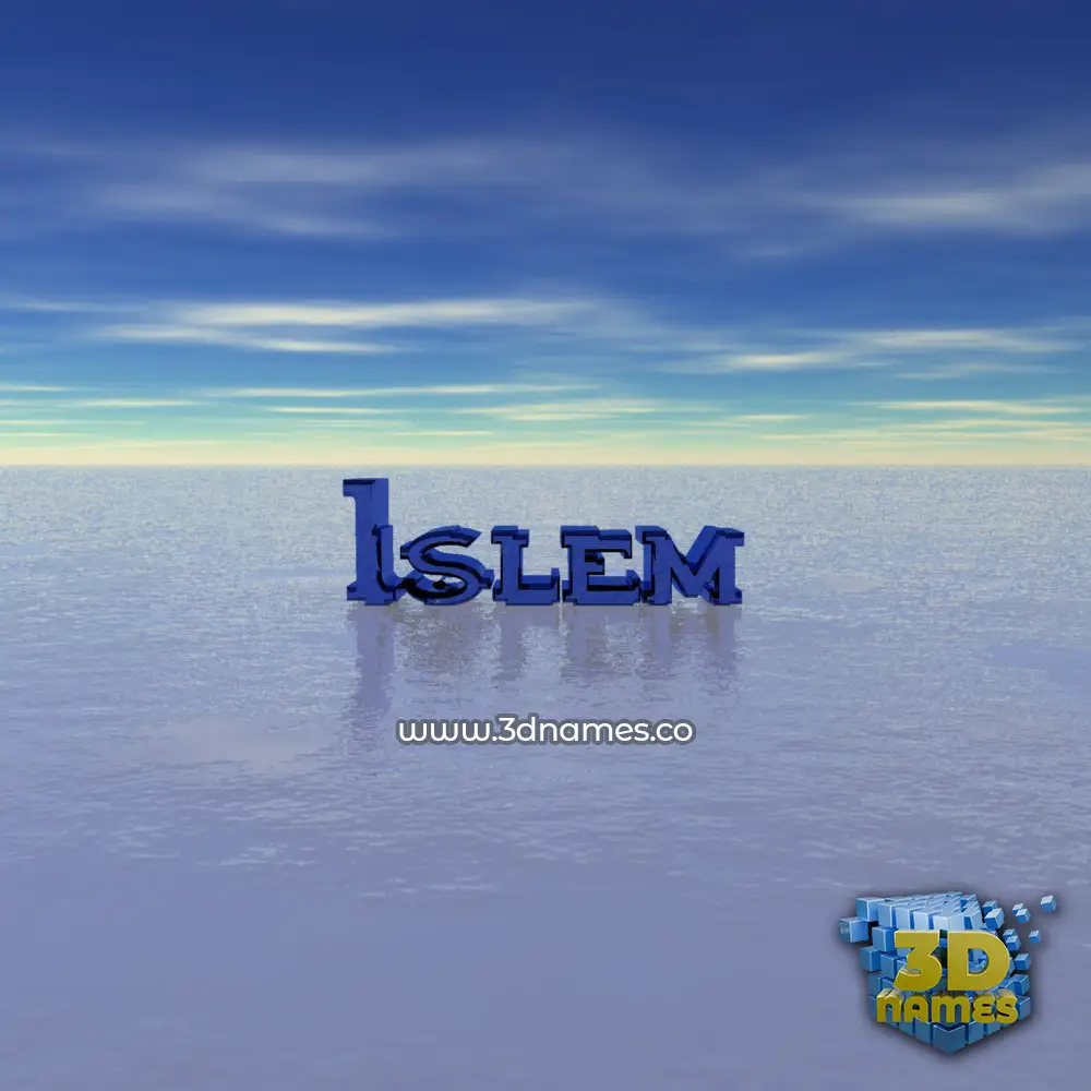 islem in Horizon style - 3D name wallpaper