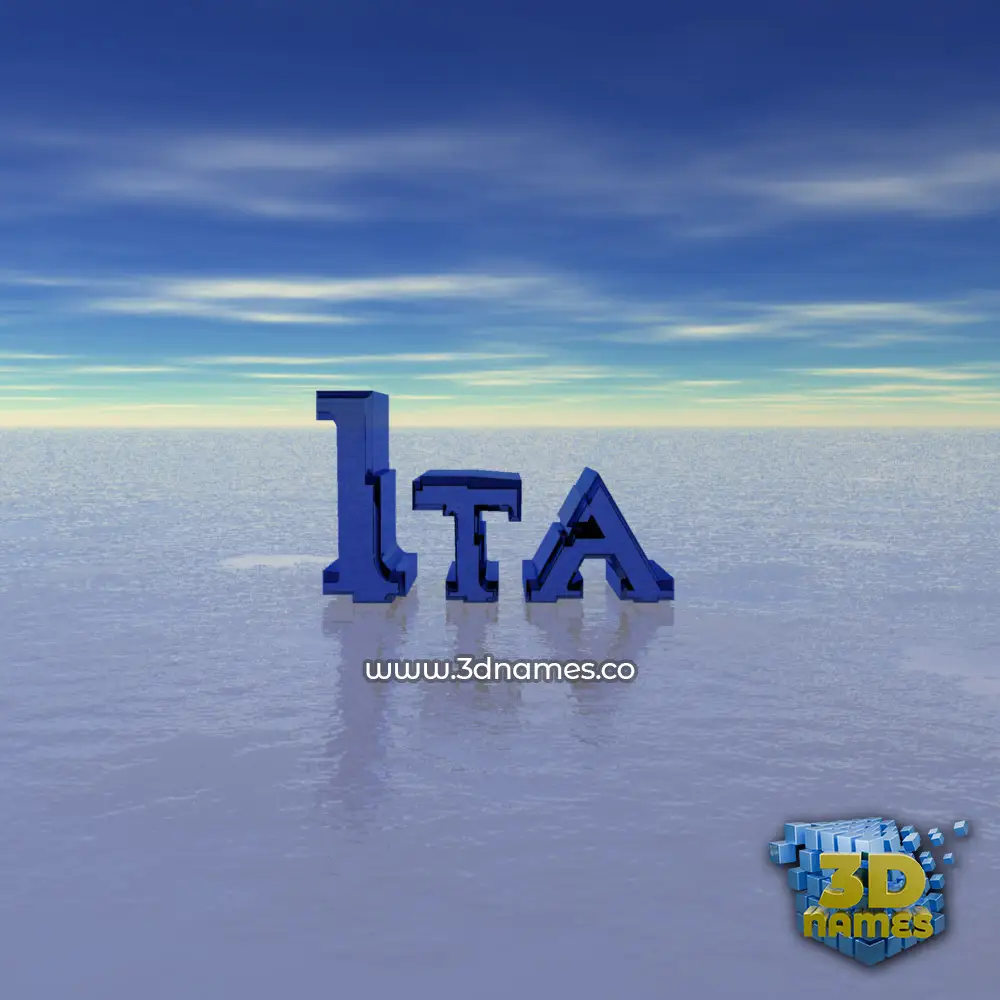 ita in Horizon style - 3D name wallpaper