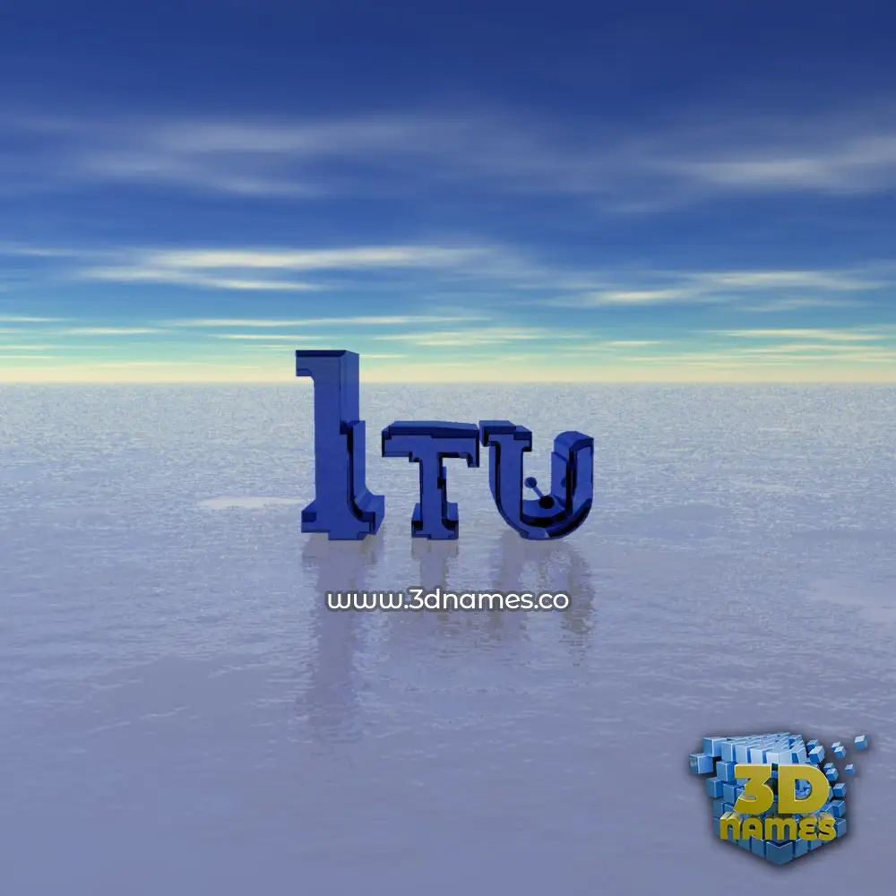 itu in Horizon style - 3D name wallpaper