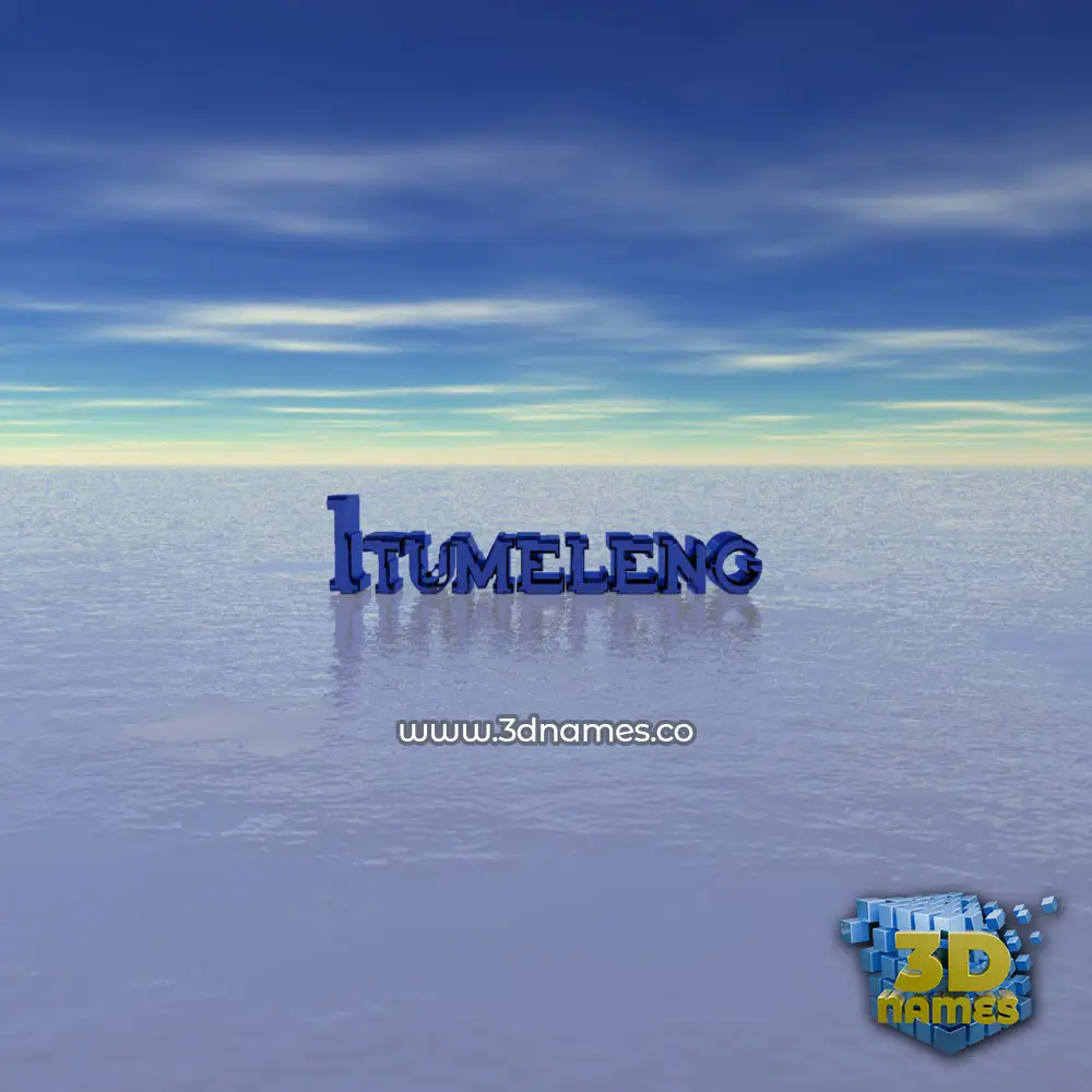 itumeleng in Horizon style - 3D name wallpaper